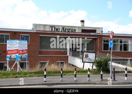 Vue générale de la maison d'Argus l'Argus, dans les bureaux des journaux Crowhurst Road, Brighton. Banque D'Images