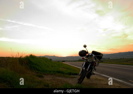 moto tour Banque D'Images