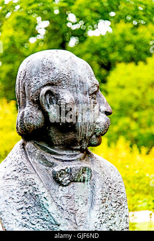 Dans Fontane-Bust Fontane-Archiv avant de le à Potsdam, Brandebourg, Allemagne ; Büste von Theodor Fontane Banque D'Images