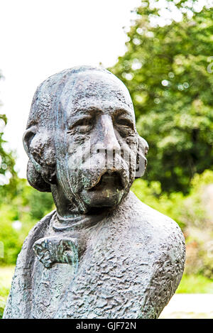 Dans Fontane-Bust Fontane-Archiv avant de le à Potsdam, Brandebourg, Allemagne ; Büste von Theodor Fontane Banque D'Images