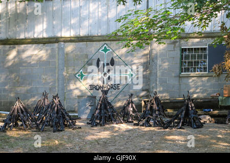 Camp Buckner à l'Académie militaire, West Point, NY, USA Banque D'Images