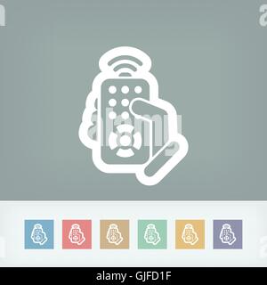 L'icône de contrôle à distance Illustration de Vecteur