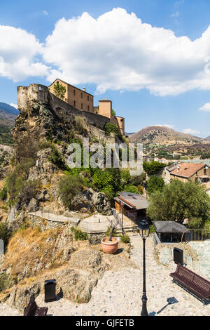 Citadelle de Corte en Corse, une destination touristique populaire en France. Banque D'Images