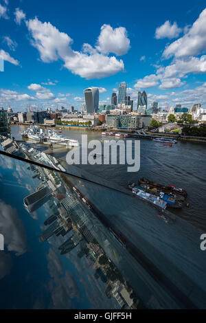 Ville de Londres vu de l'hôtel de ville, Londres, Royaume-Uni Banque D'Images