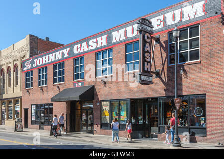 Le Musée de Johnny Cash à Nashville, Tennessee. Banque D'Images