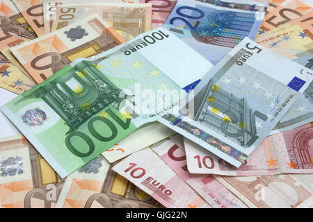 Payer cinq devises Banque D'Images