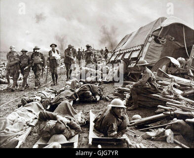 La bataille de la route de Menin, Ridge, bataille de la route de Menin, troisième bataille d'Ypres durant la Première Guerre mondiale, la Belgique Banque D'Images