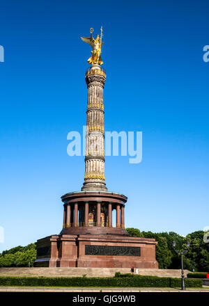 La colonne de la Victoire, Siegessaule Tiergarten, Berlin, Allemagne. Banque D'Images