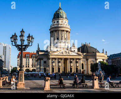 L'Église allemande, la place Gendarmenmarkt, Mitte, Berlin, Allemagne. Banque D'Images