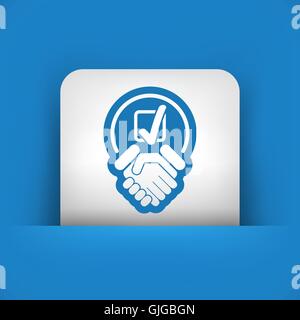 Pour marquer l'accord choix Illustration de Vecteur