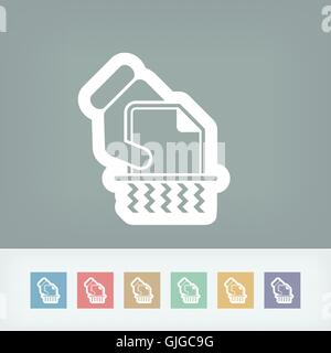 Icône Shredder Illustration de Vecteur