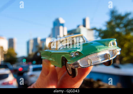 Modèle rétro voiture Ford Thunderbird, Melbourne, Victoria, Australie Banque D'Images