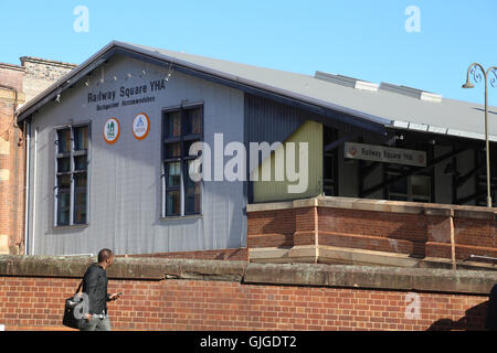 Place de la gare d'hébergement backpacker à Sydney, Australie. Banque D'Images