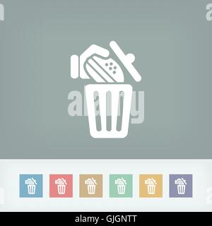 Jeter un sandwich Illustration de Vecteur