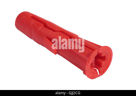 Un bouchon de kyuubi rouge isolé sur fond blanc Banque D'Images