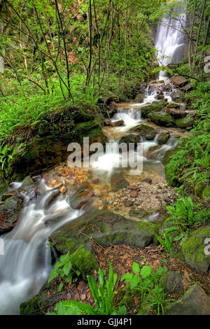 Cours d'eaux Le tyrol du Sud Banque D'Images