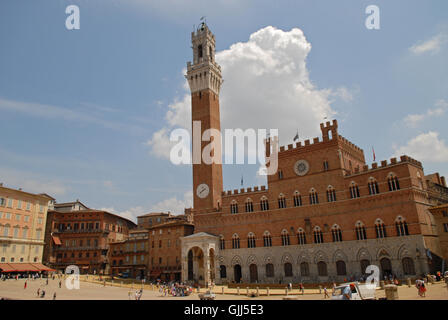 Toscane Sienne piazza Banque D'Images