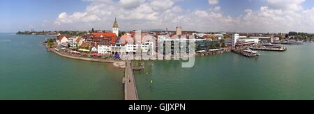 Harbour Vue du lac de Constance Banque D'Images