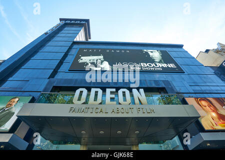 Cinéma Odeon Leicester Square Londres Banque D'Images