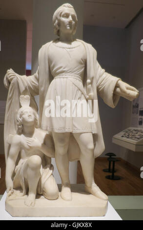 'Columbus' par Edmonia Lewis, marbre, ch. 18657, High Museum of Art Banque D'Images