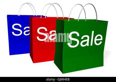 Sac shopping vente Banque D'Images