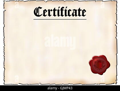 Document joint wax Banque D'Images