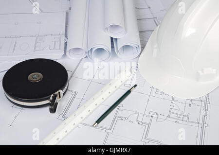 Blue style de construction architecture Banque D'Images