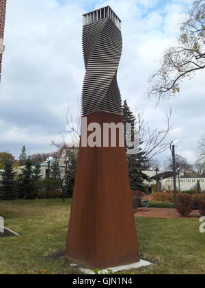 Sculpture 'Volte' au Jardin de sculptures à Winnipeg, Manitoba Banque D'Images