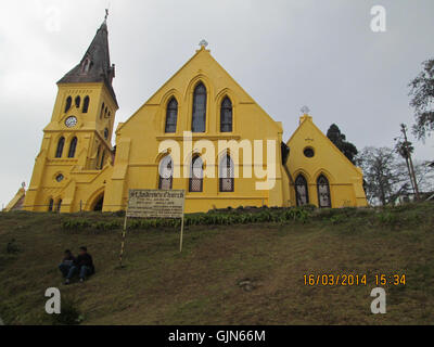 'St Andrews Church' à Darjeeling. Banque D'Images