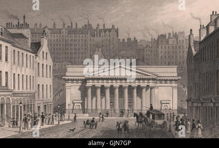 Édimbourg. Royal Institution/Scottish Academy) de Hanover Street.SHEPHERD 1833 Banque D'Images