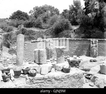 Ruines à Askalon. Juin 1921. matpc.09269 Banque D'Images