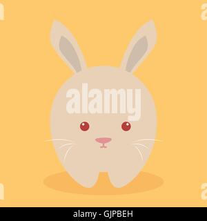 Cute Cartoon lapin Illustration de Vecteur