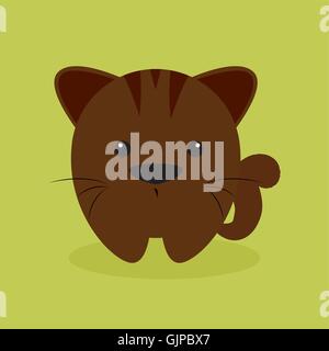 Cute Cartoon cat Illustration de Vecteur