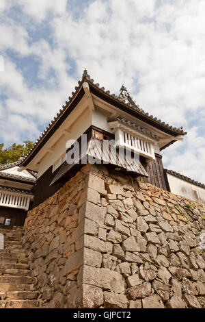 Rendez-no-hirayagura tourelle de Bitchu Matsuyama Castle (vers 17e c.), Takahashi (Japon) Banque D'Images