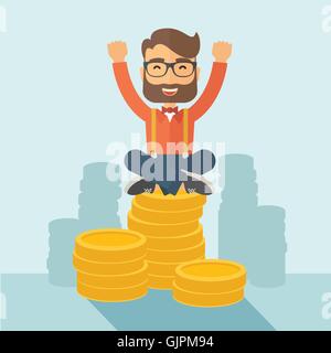 Happy Businessman Illustration de Vecteur