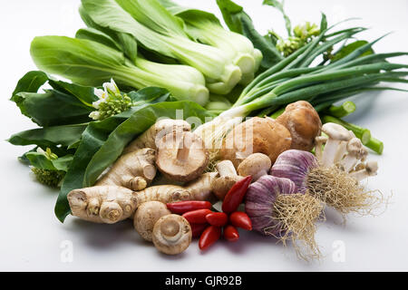 Ingrédients légumes asiatiques Banque D'Images