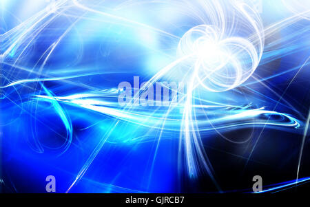 Blue abstract fractal Banque D'Images