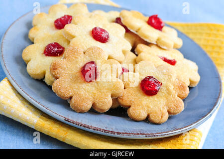 Cookies biscuits de la plaque Banque D'Images