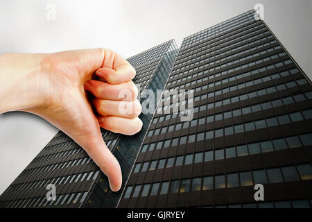 Main office fermer Banque D'Images