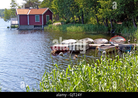 Petite île de l'archipel de Stockholm,vaxholm Banque D'Images