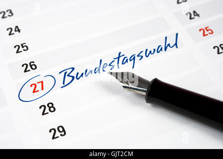 Allemagne République fédérale allemande voter Banque D'Images