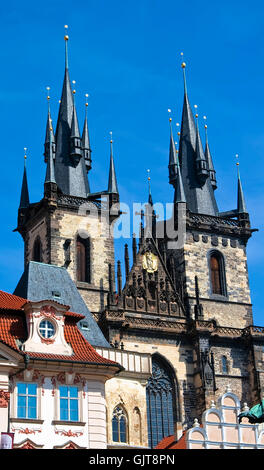 Église de la Vierge Marie - l'un des principaux symboles de Prague Banque D'Images