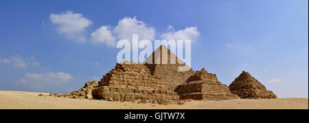 Pyramides de Gizeh Banque D'Images