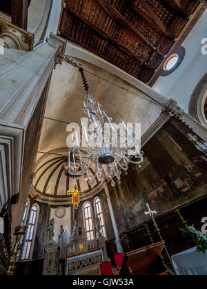 Intérieur de l'église de San Pietro Martire, Murano, en Italie. Banque D'Images