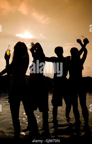 Été au bord du lac Banque D'Images