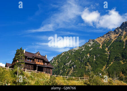 chalet de montagne Banque D'Images