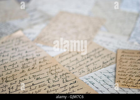 Police d'écriture nostalgie Banque D'Images