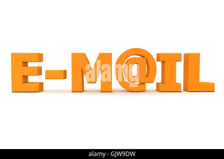 courrier e-mail mot Banque D'Images