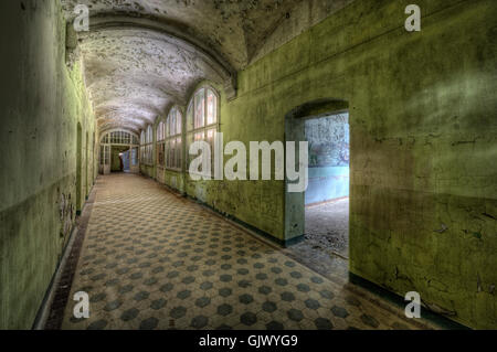 Histoire ruine hospital Banque D'Images