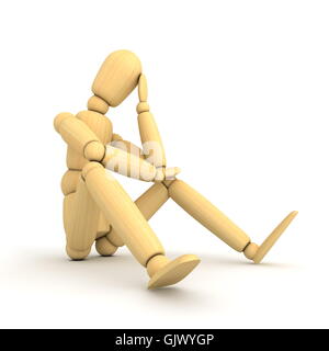 Penseur guy wood Banque D'Images